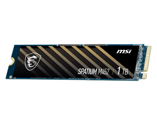 1TB MSI SPATIUM M452 PCIE 4.0 NVME M.2 resmi