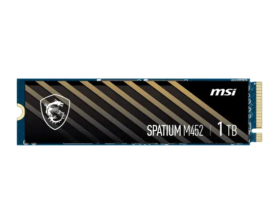 1TB MSI SPATIUM M452 PCIE 4.0 NVME M.2 resmi