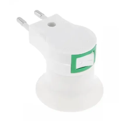 PowerMaster PM-15915 E27 Gece Lambası Duy Fişli Açma/Kapama Anahtarlı (Priz Tipi) resmi