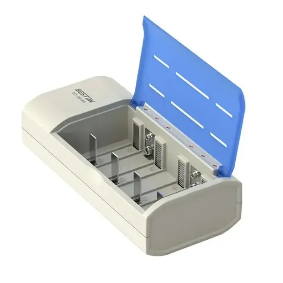 Beston BST-C821BW (AA-AAA-C-D-9V-SC) Universal Pil Şarj Cihazı Tüm Boylar İçin Kullanılabilir resmi