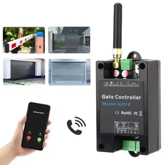 PowerMaster G202 3G/4G GSM Kapı Kepenk Kontrol Cihazı Rölesi Uzaktan Telefon/SMS resmi