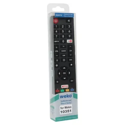 Weko Tesla 06-532W54-TLA1XS Youtube-Netflix Tuşlu LCD LED TV Kumanda resmi