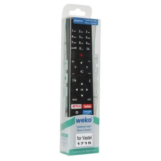 Vestel 65UD9000, RC 43157 - Toshiba CT 8557 - Telefunken XH32AJ600 - Finlux Netflix-Youtube Play Tuşlu Lcd-Led Tv Kumanda resmi