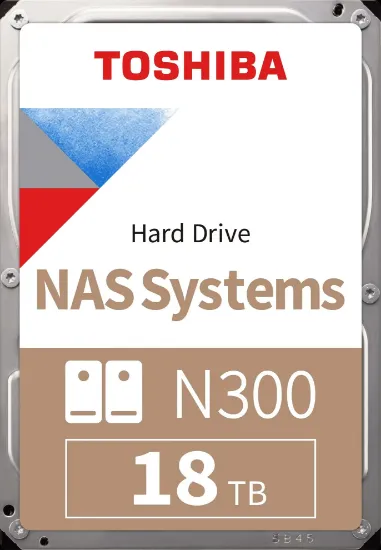 18TB TOSHIBA N300 7200R SATA NAS 1024M MN11ACA18TS resmi