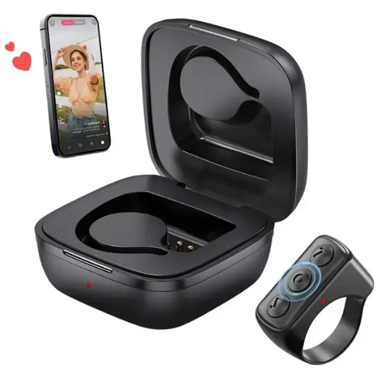 Powermaster PM-24897 Kablosuz Bluetooth Yüzük Kumanda TikTok - Reels Kaydırma Uzaktan Deklanşör resmi