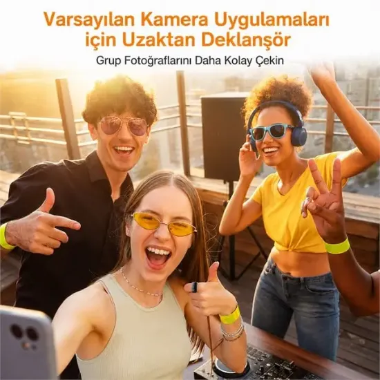 Powermaster PM-24897 Kablosuz Bluetooth Yüzük Kumanda TikTok - Reels Kaydırma Uzaktan Deklanşör resmi