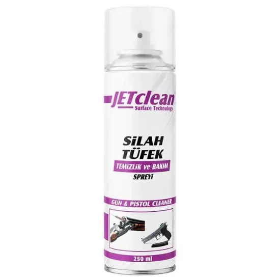 JETclean 250ml Silah ve Tüfek Temizlik Bakım Spreyi 4'ü 1 Arada Koruyucu Yağ ve Pas Sökücü resmi
