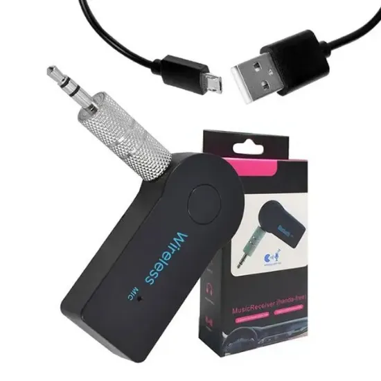 PowerMaster PM-12767 Mikrofonlu Bluetooth Ses Alıcı Araç ve Hoparlör İçin Aux Girişli Kablosuz Dönüştürücü Kiti resmi