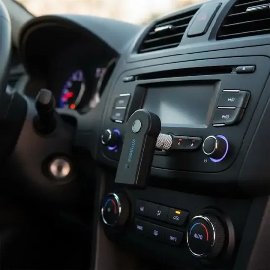 PowerMaster PM-12767 Mikrofonlu Bluetooth Ses Alıcı Araç ve Hoparlör İçin Aux Girişli Kablosuz Dönüştürücü Kiti resmi
