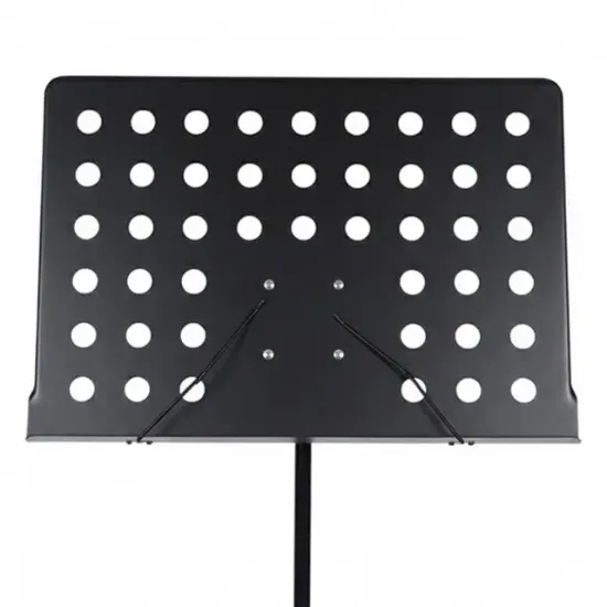 Magicvoice MV-19498 Katlanabilir Tripod Nota Sehpası Perfore Standı Konser Orkestra Tipi Yükseklik Ayarlı (50-150CM) resmi