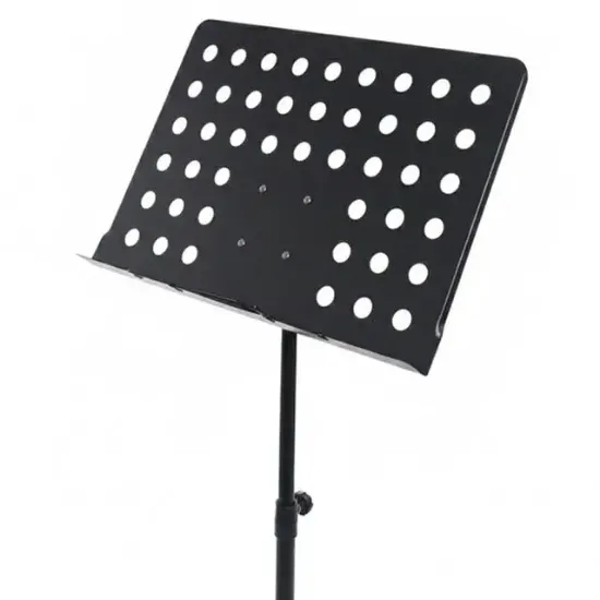 Magicvoice MV-19498 Katlanabilir Tripod Nota Sehpası Perfore Standı Konser Orkestra Tipi Yükseklik Ayarlı (50-150CM) resmi