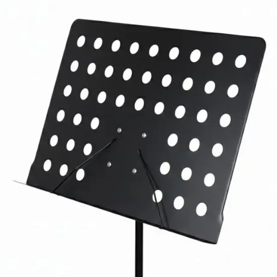 Magicvoice MV-19498 Katlanabilir Tripod Nota Sehpası Perfore Standı Konser Orkestra Tipi Yükseklik Ayarlı (50-150CM) resmi