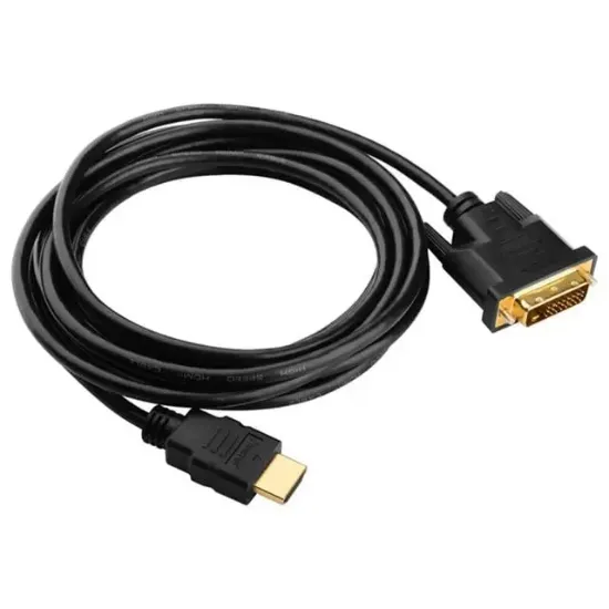 PowerMaster PM-11980 5 Metre DVI (24+1) Male to HDMI Male Gold Uçlu Görüntü Kablosu resmi