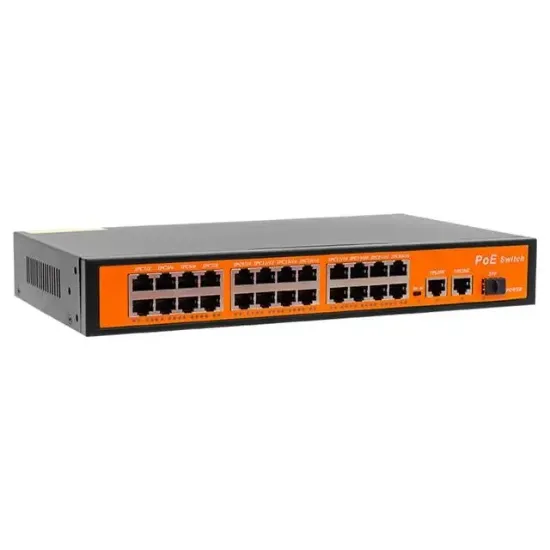 Powermaster POE24FE+2GE+1SFP 300W 10/100 MBPS Ethernet Switch resmi