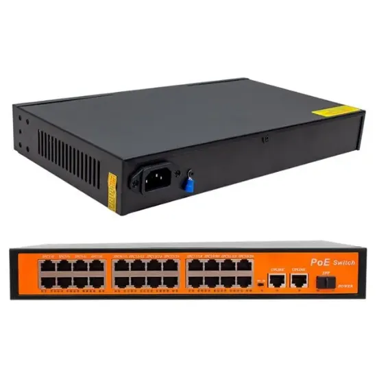 Powermaster POE24FE+2GE+1SFP 300W 10/100 MBPS Ethernet Switch resmi
