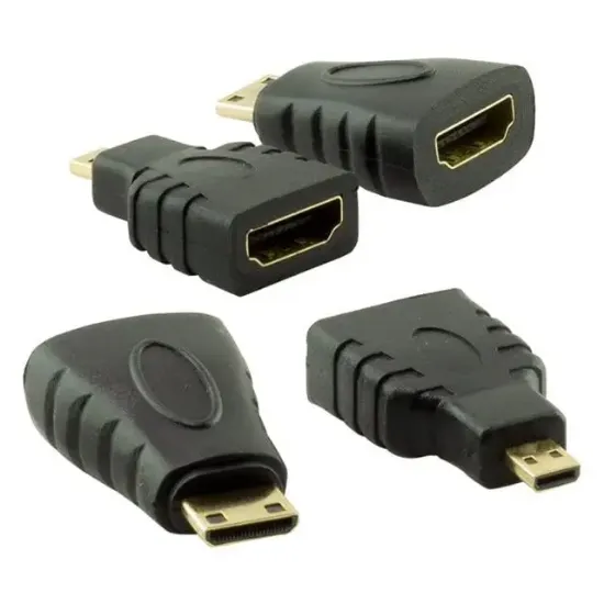 Powermaster HDMI Kablo 3in1 Set 1.5 Metre (HDMI+Micro HDMI+Mini HDMI) resmi