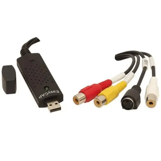 Powermaster RCA Analog S-Video Ses Capture Card 720P EasyCap USB 2.0 resmi