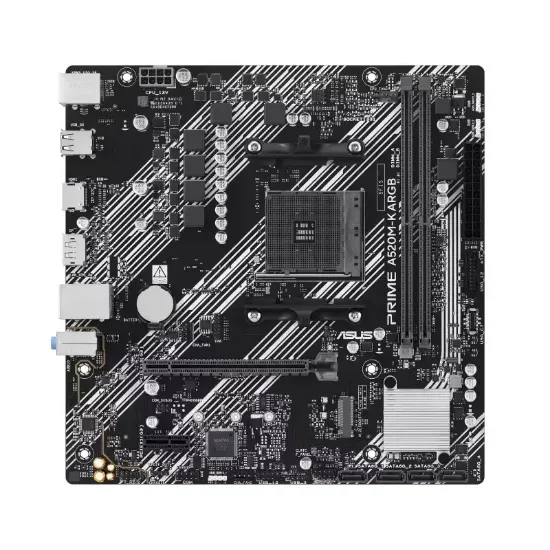 ASUS PRIME A520M-K ARGB DDR4 5100MHz mATX AM4 resmi