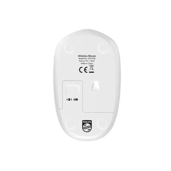 PHİLİPS KABLOSUZ  MOUSE SPK7358W BEYAZ resmi