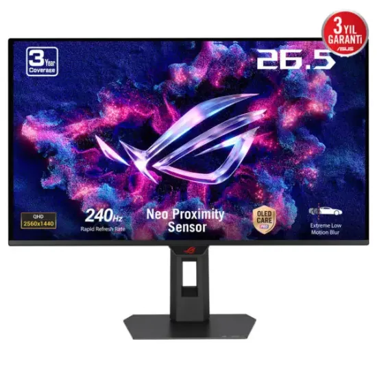26.5 ASUS ROG STRİX XG27AQDMES OLED 240HZ 0.03MS 2K QHD ADAPTİVE SYNC QD-OLED PİVOT GAMİNG MONİTÖR resmi