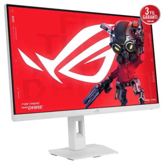 27 ASUS ROG STRIX XG27ACMES-W 0.3MS 255HZ FAST IPS 2K FREESYNC DP HDMI USB-C PİVOT  resmi