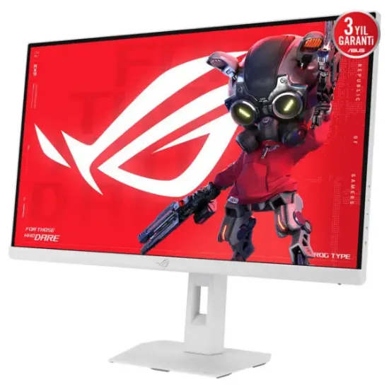 27 ASUS ROG STRIX XG27ACMES-W 0.3MS 255HZ FAST IPS 2K FREESYNC DP HDMI USB-C PİVOT  resmi