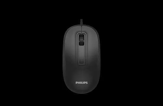 PHILIPS USB KABLOLU MOUSE SPK7238B SİYAH resmi