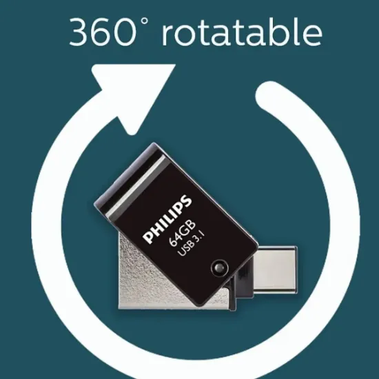 PHILIPS 64GB USB3.1 TYPE-C 100/150 MB/S FM64DC152B resmi