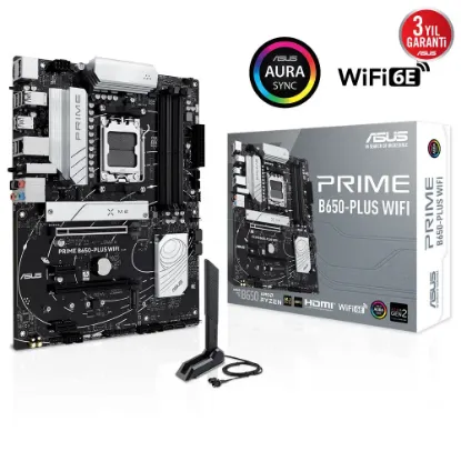 ASUS PRIME B650-PLUS WIFI DDR5 AM5 DP HDMI ATX ANAKART resmi