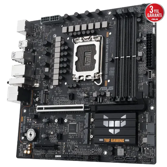 ASUS TUF GAMING B860M-PLUS WIFI LGA1851 DDR5 DP HDMI MATX ANAKART resmi