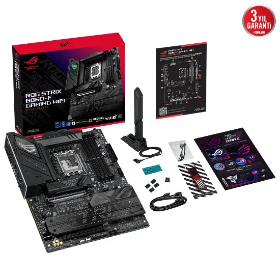ASUS ROG STRIX B860-F GAMING WIFI SOKET 1851 ANAKART resmi