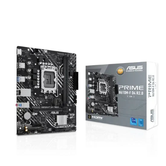 ASUS PRIME H610M-F D4 R2.0 DDR4 3200MHZ MATX resmi