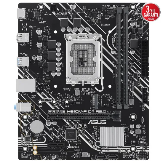 ASUS PRIME H610M-F D4 R2.0 DDR4 3200MHZ MATX resmi