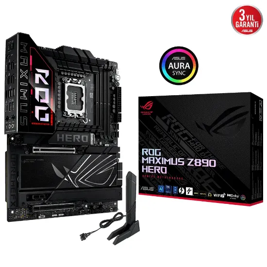 ASUS ROG MAXIMUS Z890 HERO DDR5 6XM2 USB3.2 WIFI7 RGB LAN ATX resmi