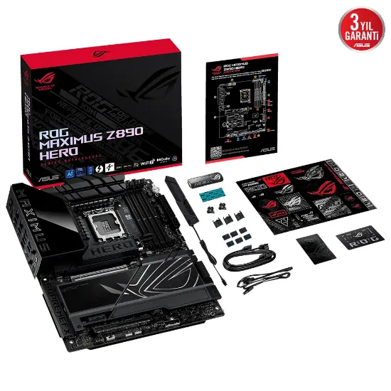 ASUS ROG MAXIMUS Z890 HERO DDR5 6XM2 USB3.2 WIFI7 RGB LAN ATX resmi