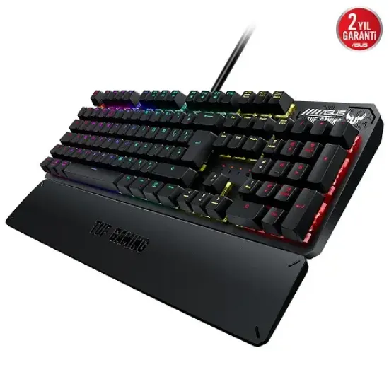 ASUS RA05 TUF GAMING K3 D/RD RED SWITCH RGB KLAVYE resmi