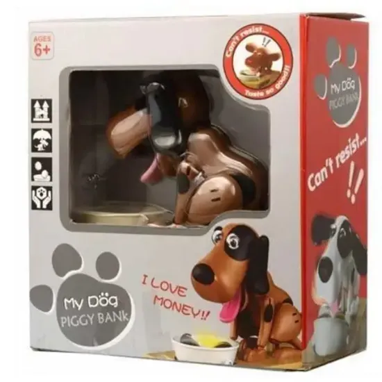 Sensörlü Para Yiyen Köpek Model Bozuk Para Kumbarası resmi