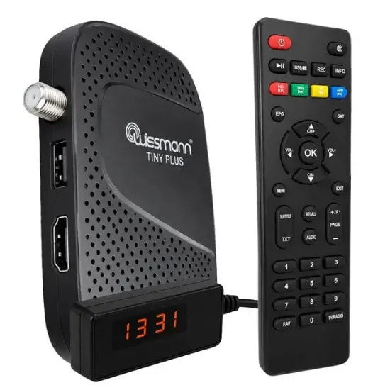 Wismann Tiny Plus W1000 8000 Kanal TKGS Destekli Full HD USB HDMI Dijital Mini Uydu Alıcısı resmi