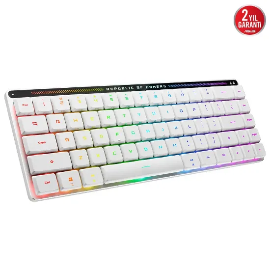 ASUS ROG FALCHION RX WL LP RD TR BEYAZ KLAVYE resmi