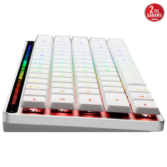 ASUS ROG FALCHION RX WL LP RD TR BEYAZ KLAVYE resmi