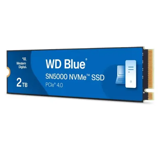 2TB WD BLUE M.2 NVMe SN5000 5150/4850MB/s WDS200T4B0E GEN4 SSD resmi