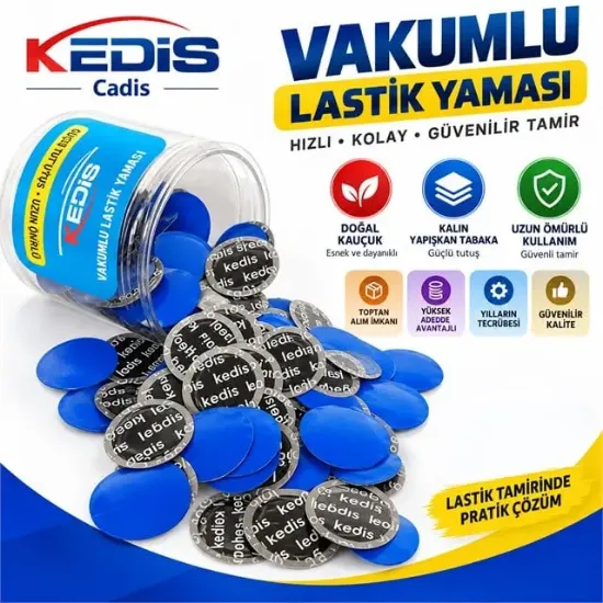 Sunup SN-38105 Lastik Tamir Yaması 80mm Doğal Kauçuk Soğuk Yama Seti (36'li Paket) resmi