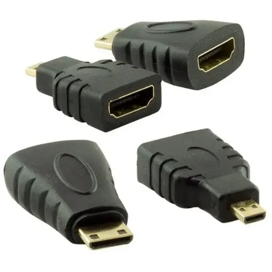 Powermaster HDMI Kablo 3in1 Set 1.5 Metre (HDMI+Micro HDMI+Mini HDMI) resmi