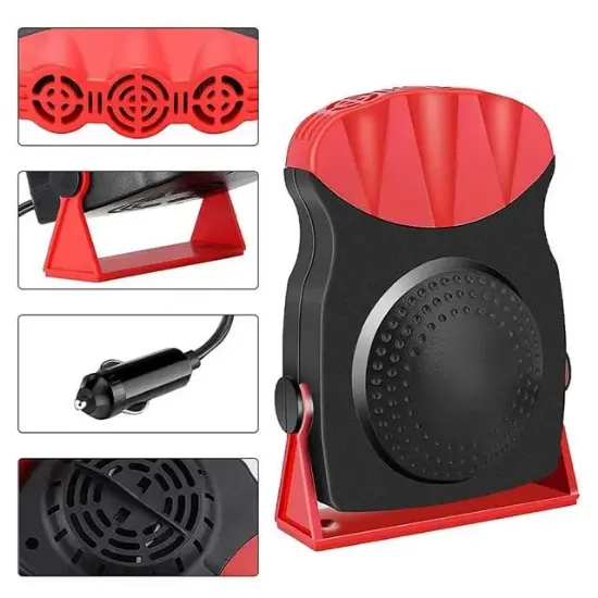 Powermaster PM-14854 Araç İçi Çakmaklık Girişli Isıtıcı - Cam Buğu Çözücü - Oto Fan Isıtıcı resmi