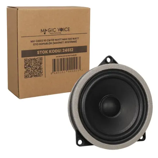 Magıcvoıce Mv-24612 10 Cm 50 Watt Max 100 Watt Oto Hoparlör (Magnet: 60X10Mm) resmi