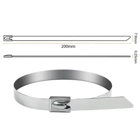 PowerMaster PM-26362 304 Paslanmaz Çelik Kablo Bağı 7.9X200Mm resmi
