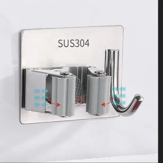Sunup SN-26354 Kancalı Duvara Monte Süpürgee-Paspas Tutucu resmi