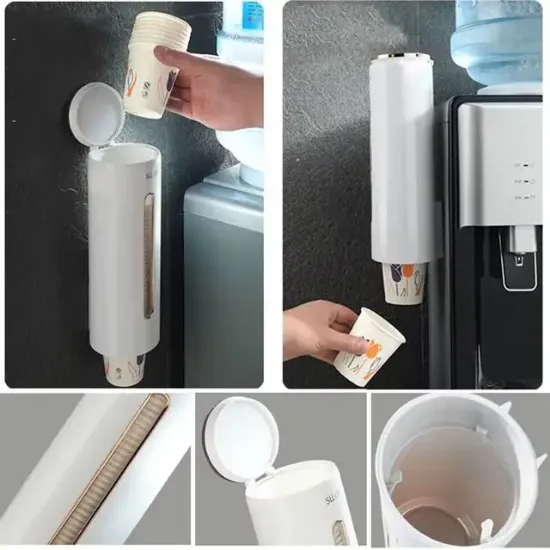 Sunup SN-27106 Kendinden Yapışkanlı Plastik - Karton Bardak Dispenseri resmi