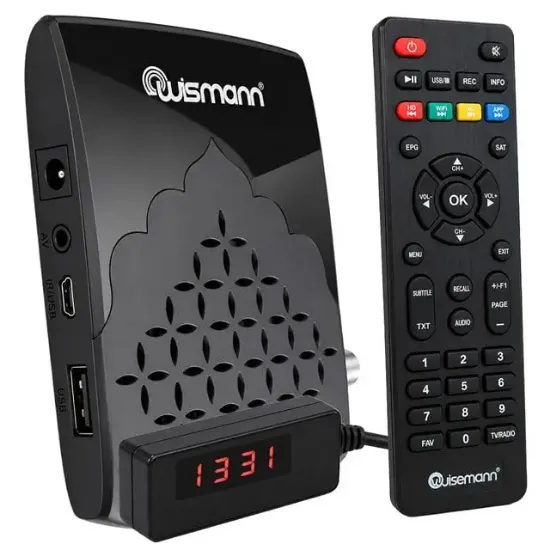 Wismann W2000 Full HD Dijital Mini Uydu Alıcısı HDMI TKGS 8000 Kanal Hafızalı resmi