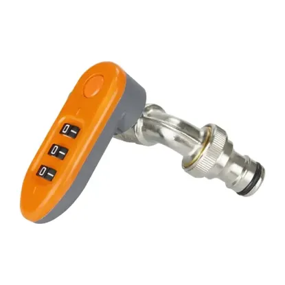 Sunup SN-29268 3 Haneli Şifreli Kilitli Bahçe Musluğu 1/2" Dış Mekan Su Vanası Hortum Bağlantı Seti resmi
